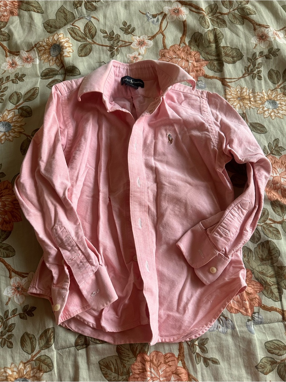 Ralph Lauren Light Pink Oxford Button-Down Shirt 5t girls